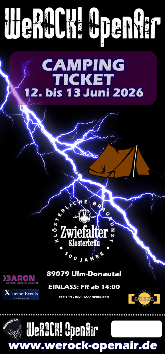WeROCK! OpenAir 2026 - Camping Ticket