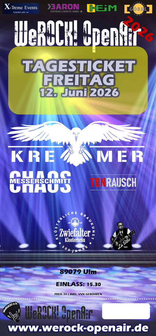 WeROCK! OpenAir 2026 - Tagesticket Freitag