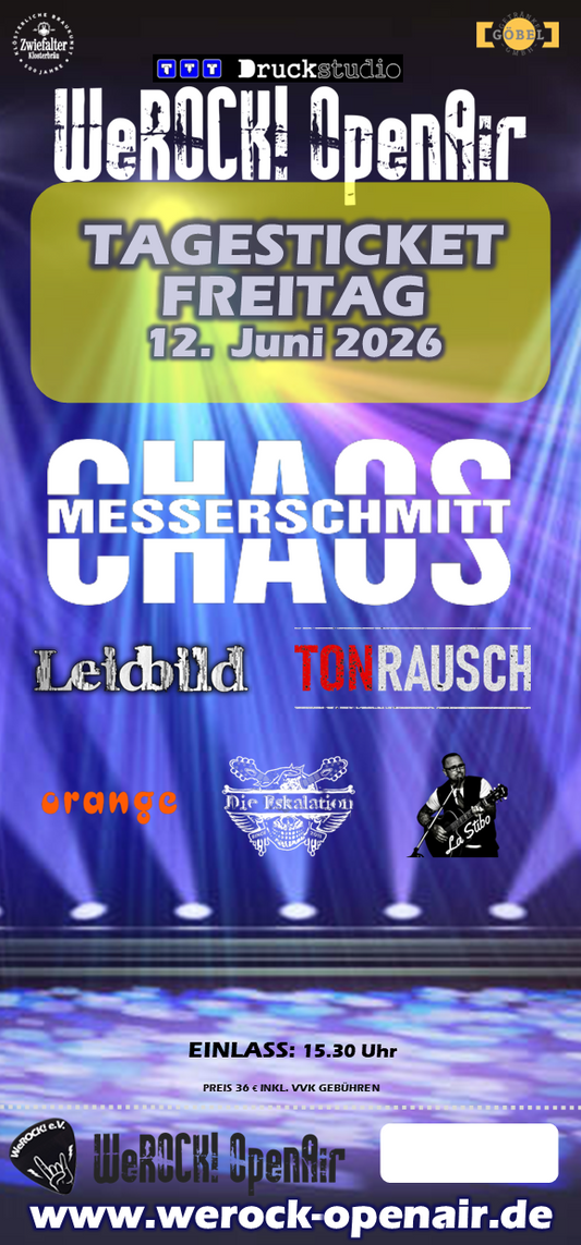 WeROCK! OpenAir 2026 - Tagesticket Freitag