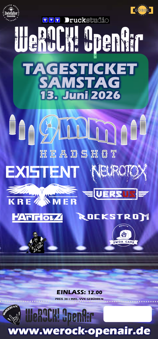 WeROCK! OpenAir 2026 - Tagesticket Samstag