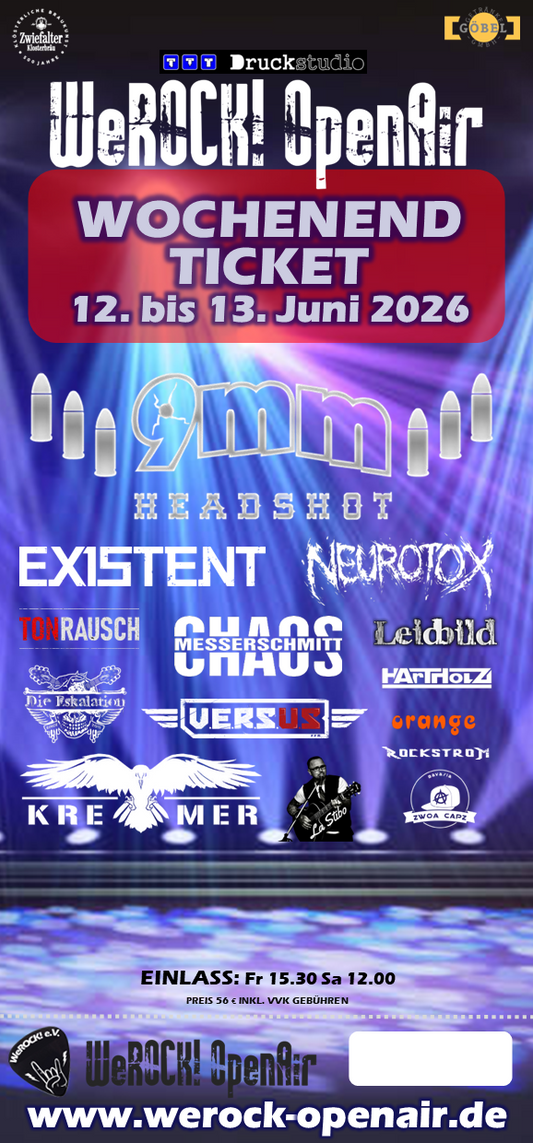 WeROCK! OpenAir 2026 - Wochenend Ticket