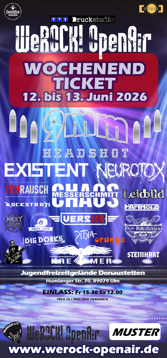 WeROCK! OpenAir 2026 - Wochenend Ticket