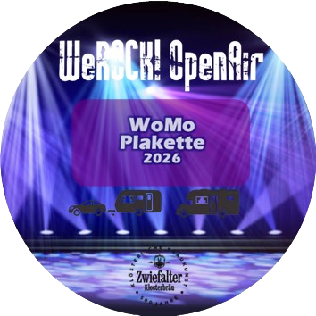 WeROCK! OpenAir 2026 - WoMo-Plakette